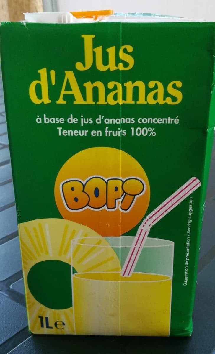 Bopi Jus d'ananas packshot