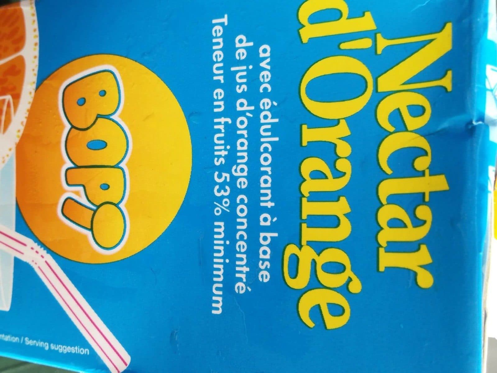 Open Food Facts Jus Nectar D'orange packshot