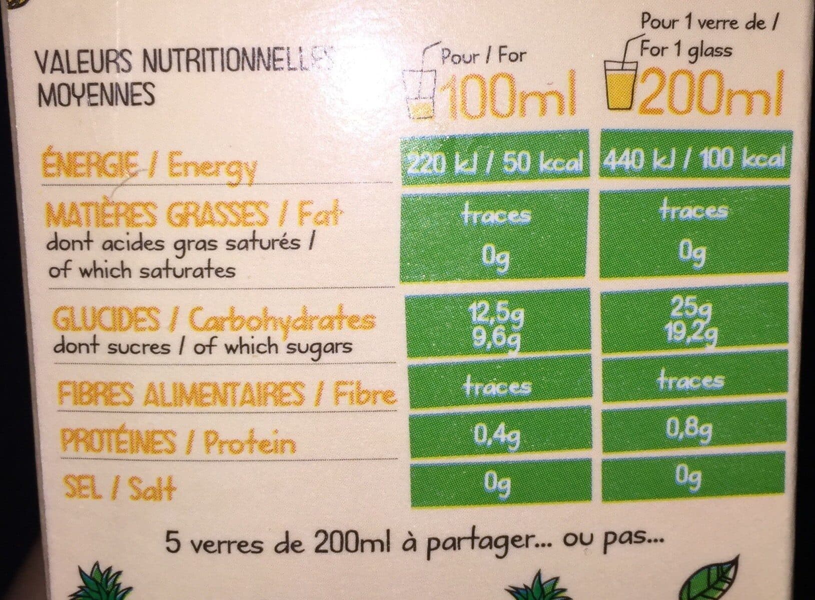 Plein Fruit Jus d'ananas à base de concentré packshot