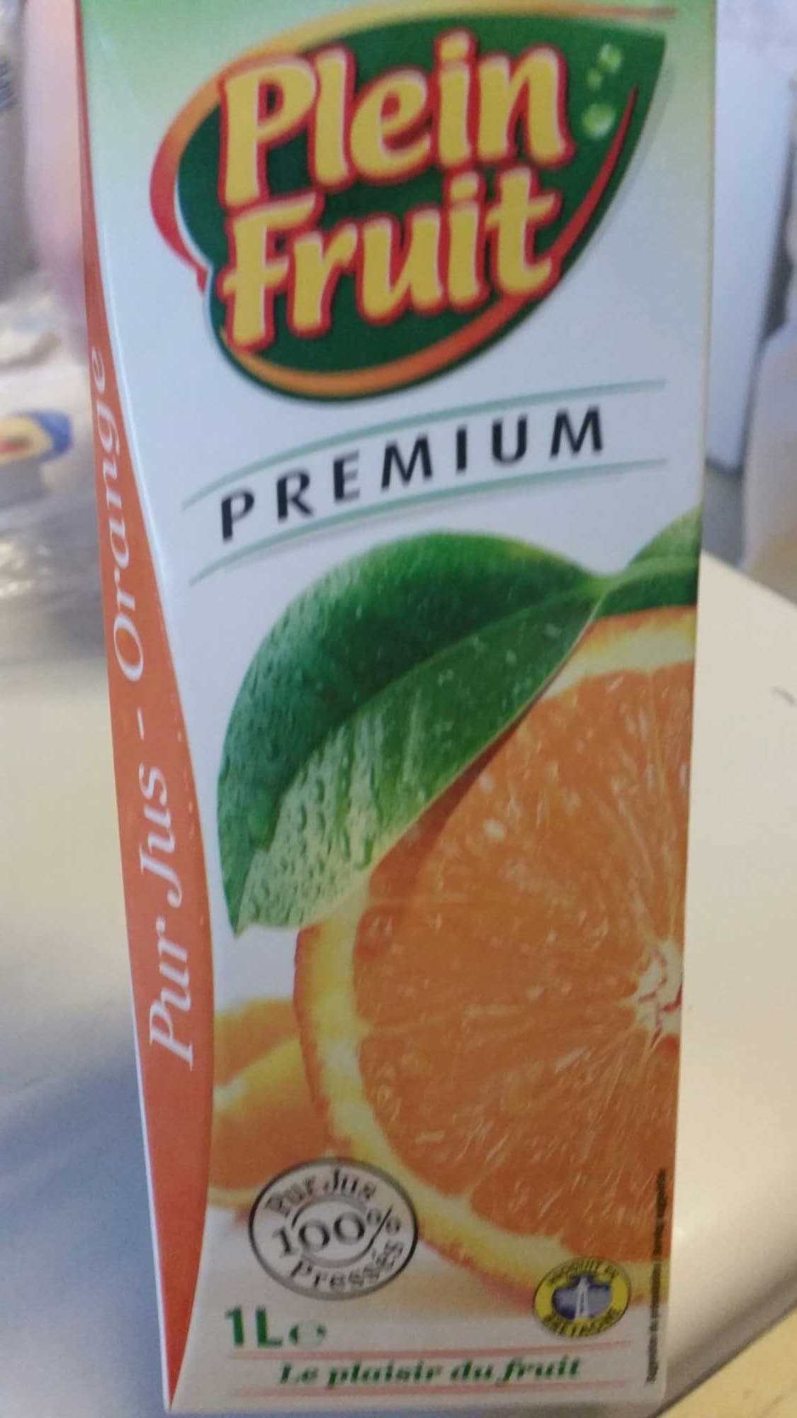 Plein Fruit Premium Pur Jus Orange packshot