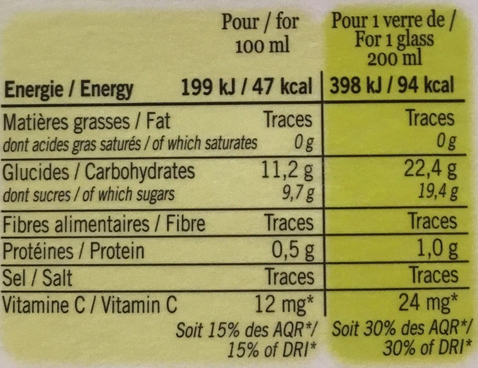 Plein Fruit Jus de clémentine prénium packshot