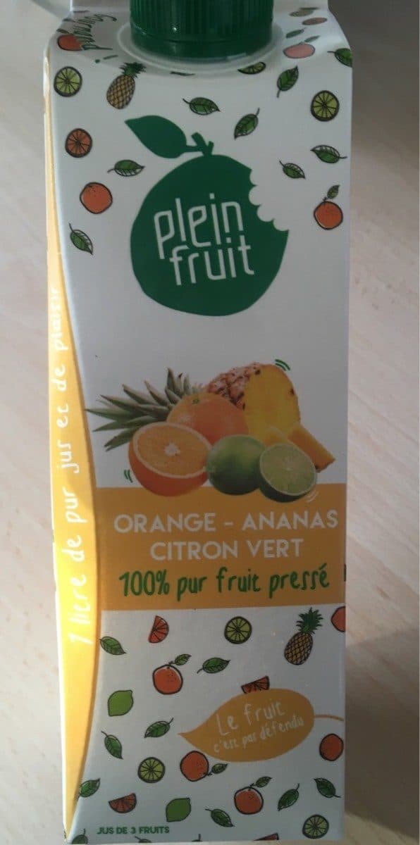 Plein Fruit Orange-Ananas-Citron Vert packshot