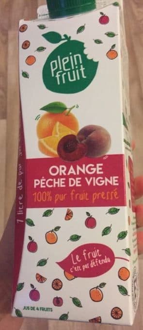Plein Fruit Orange Pêche De Vigne packshot