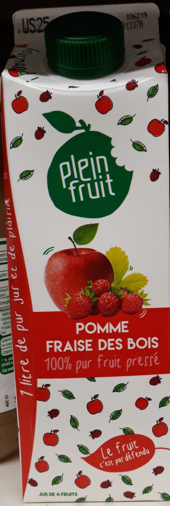 Plein Fruit Pomme fraise des bois packshot