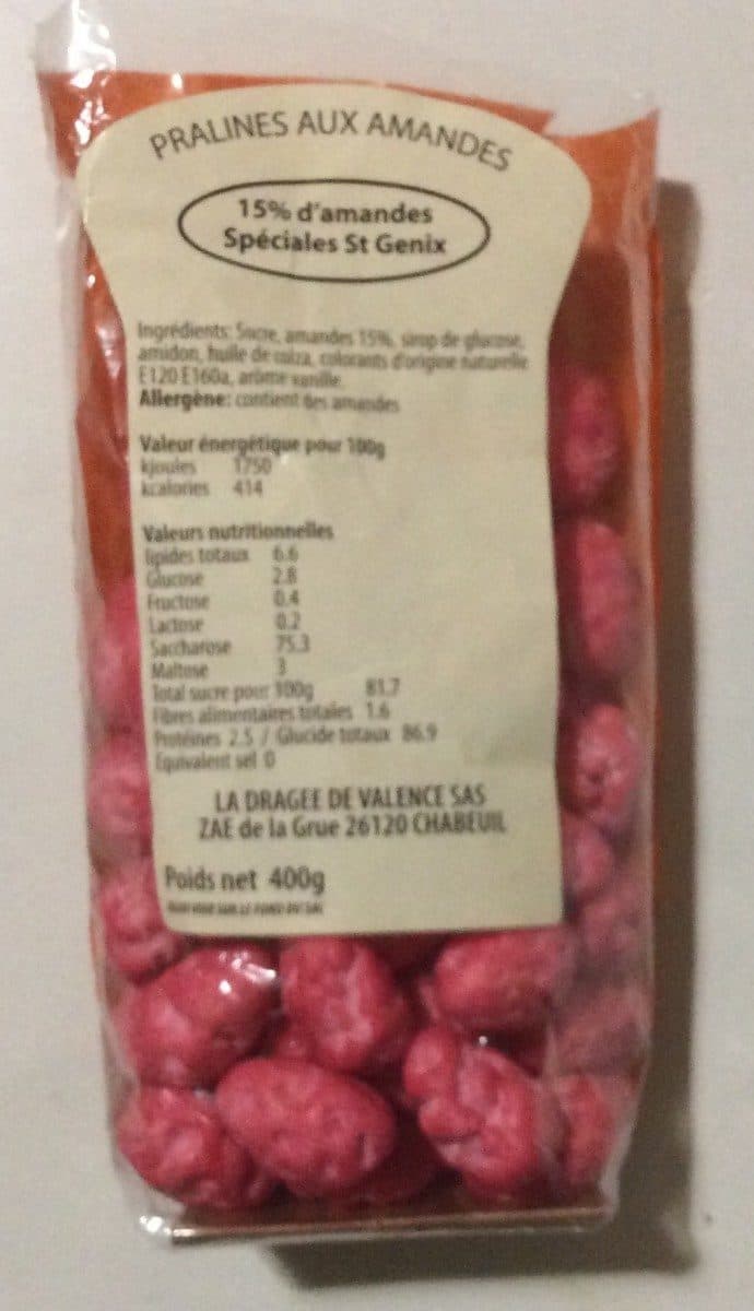 La Dragée de Valence Pralines aux Amandes packshot