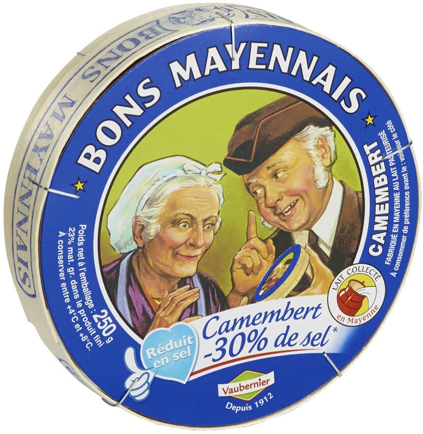 Bons mayennais Camembert -30% de sel packshot