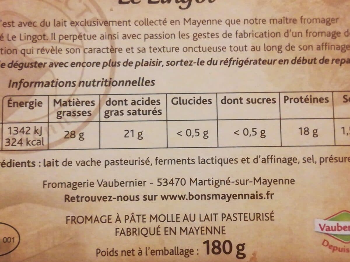 Bons mayennais Lingot packshot