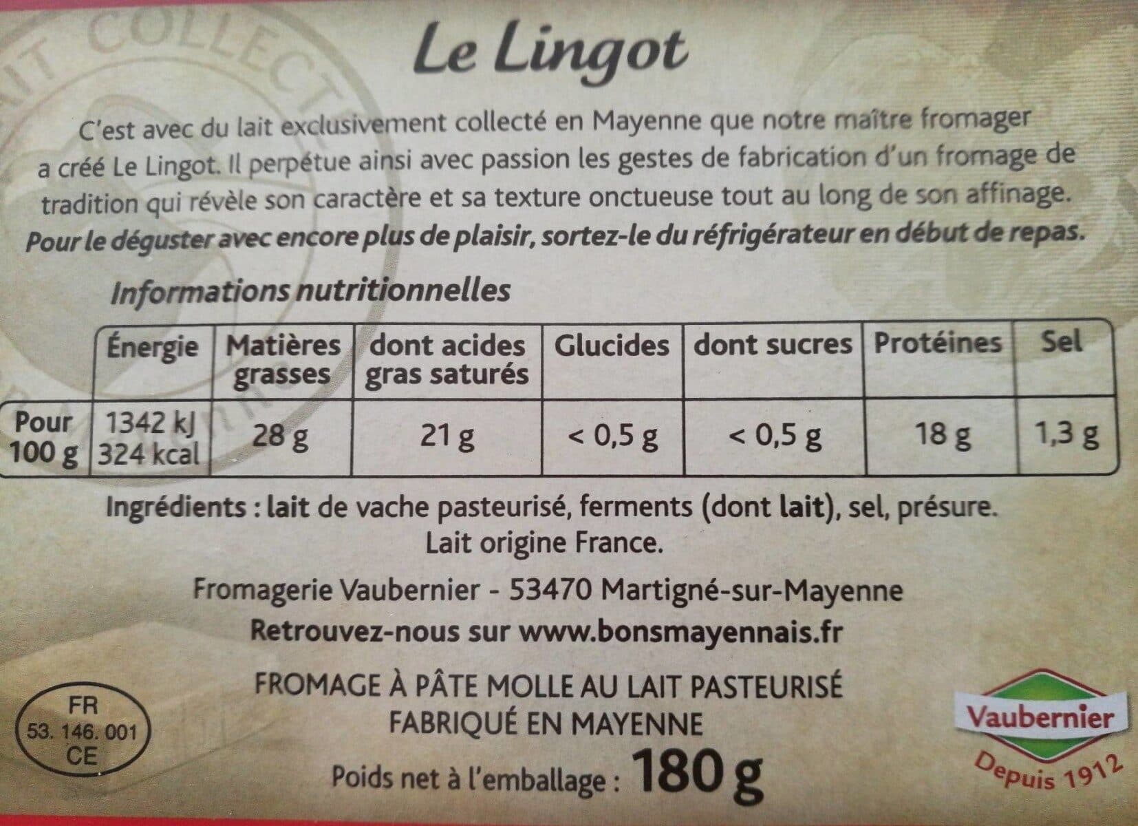 Bons mayennais Lingot packshot