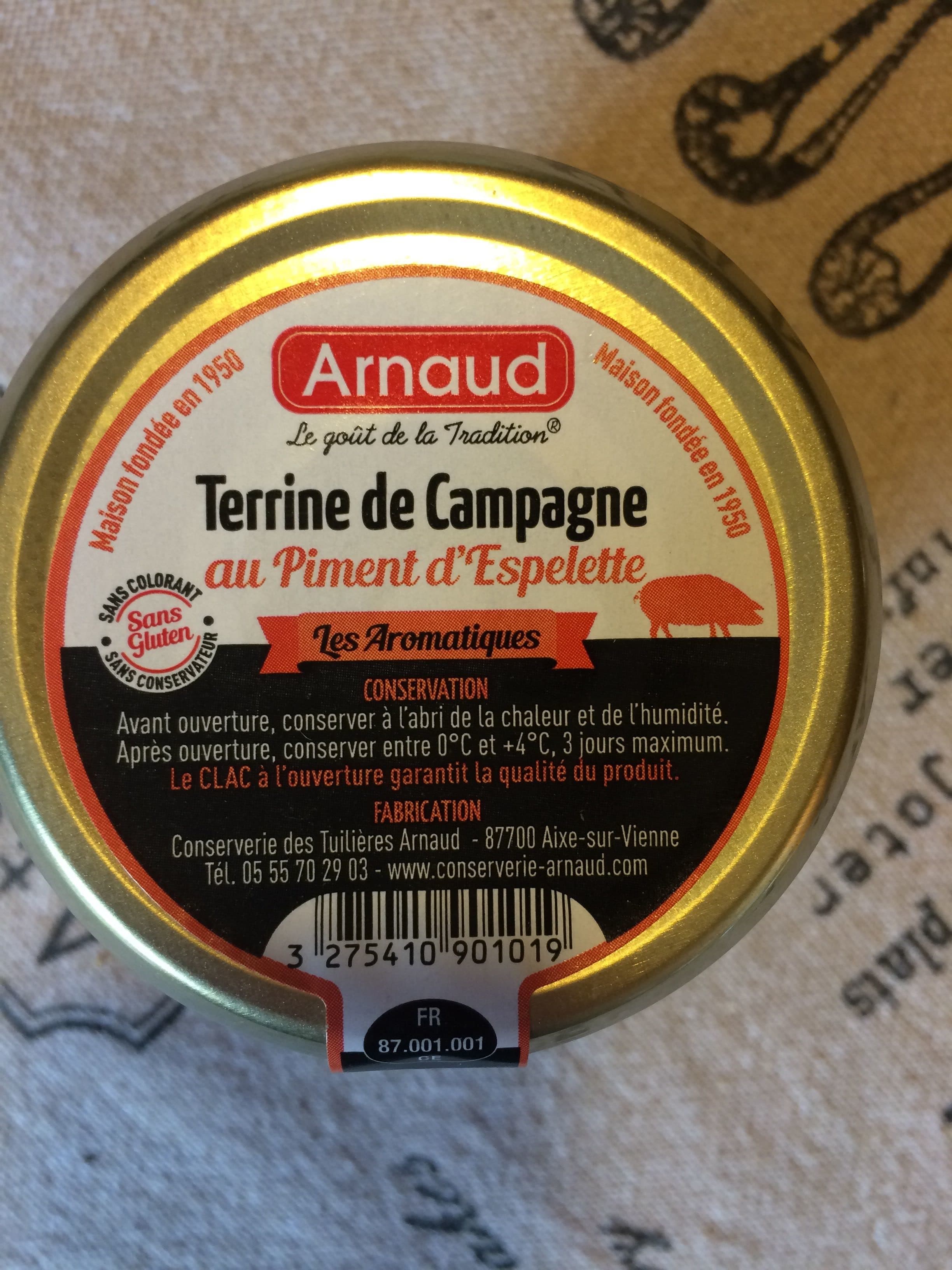 Arnaud Terrine packshot