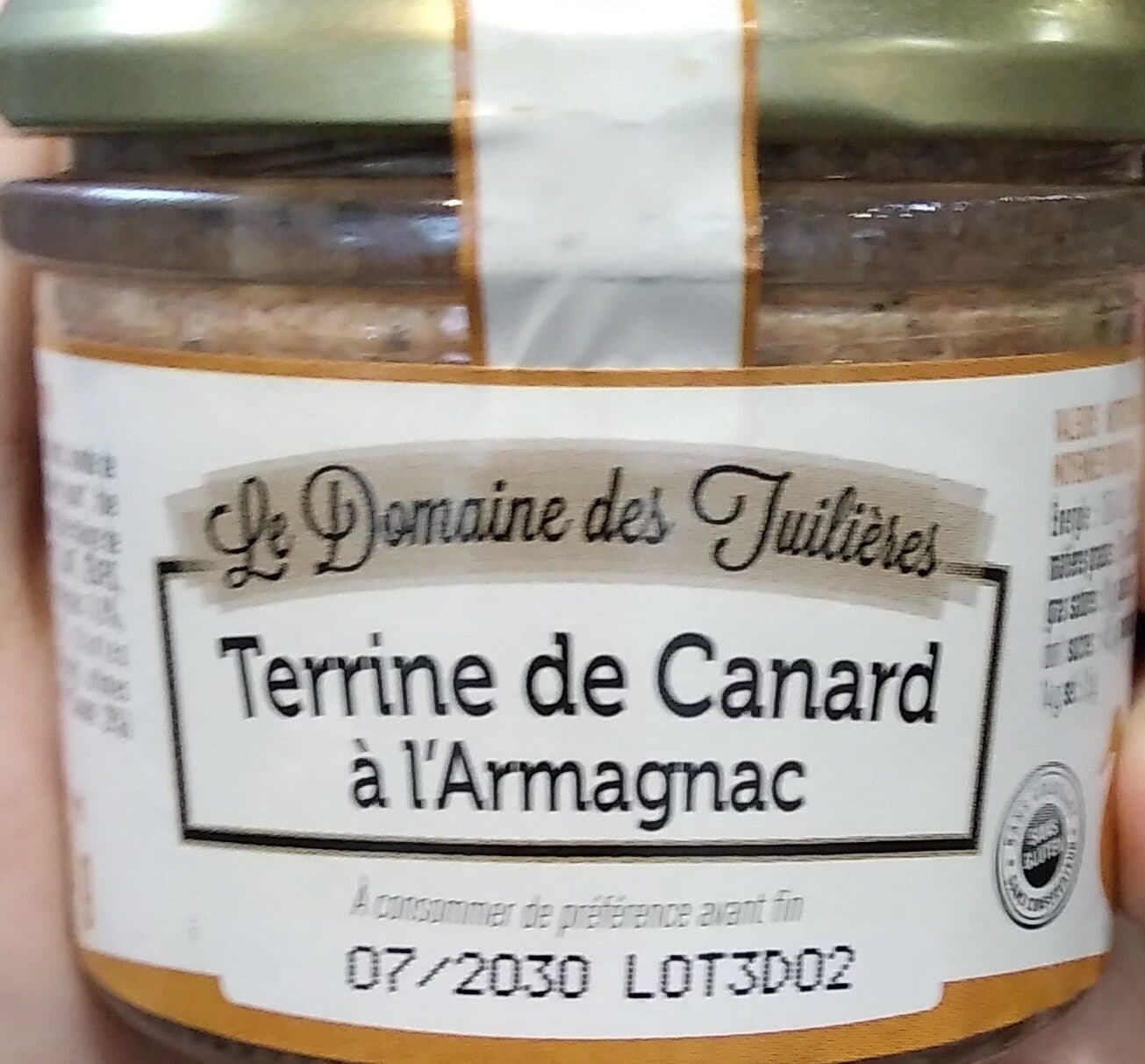 Le domaine des Tuilières Terrine de canard à l’Armagnac packshot