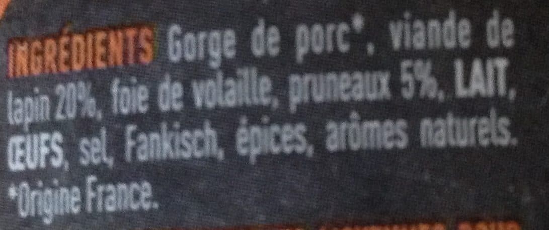 Arnaud Terrine de lapin aux pruneaux packshot