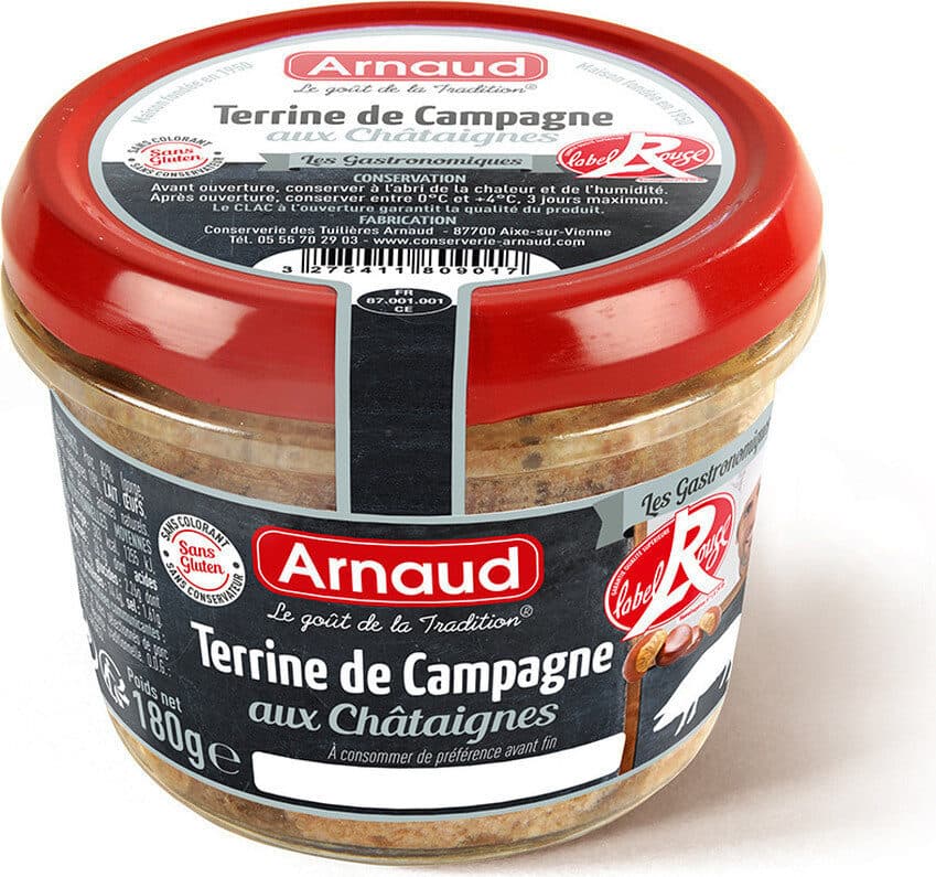 Arnaud Terrine Campagne LR Cèpes 180g packshot