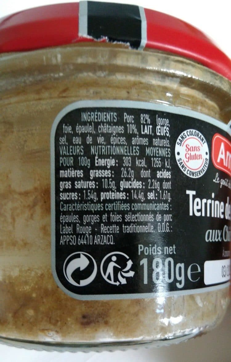 Arnaud Terrine Campagne LR Cèpes 180g packshot