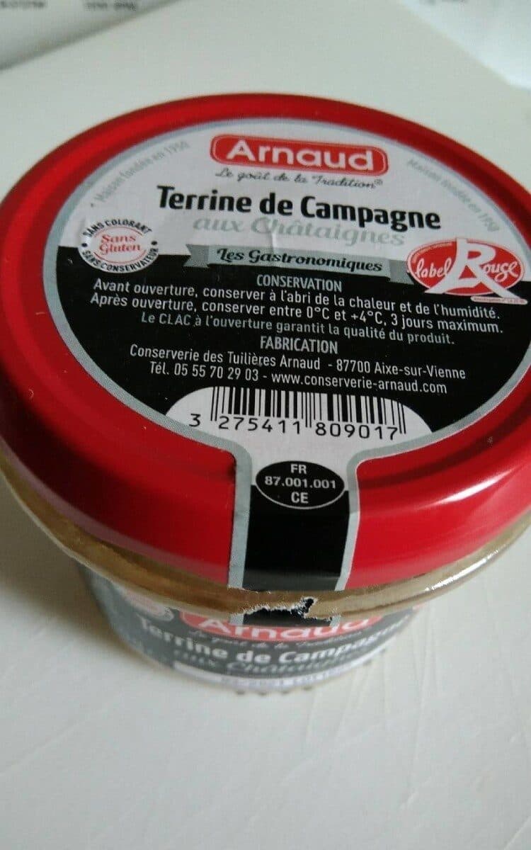 Arnaud Terrine Campagne LR Cèpes 180g packshot