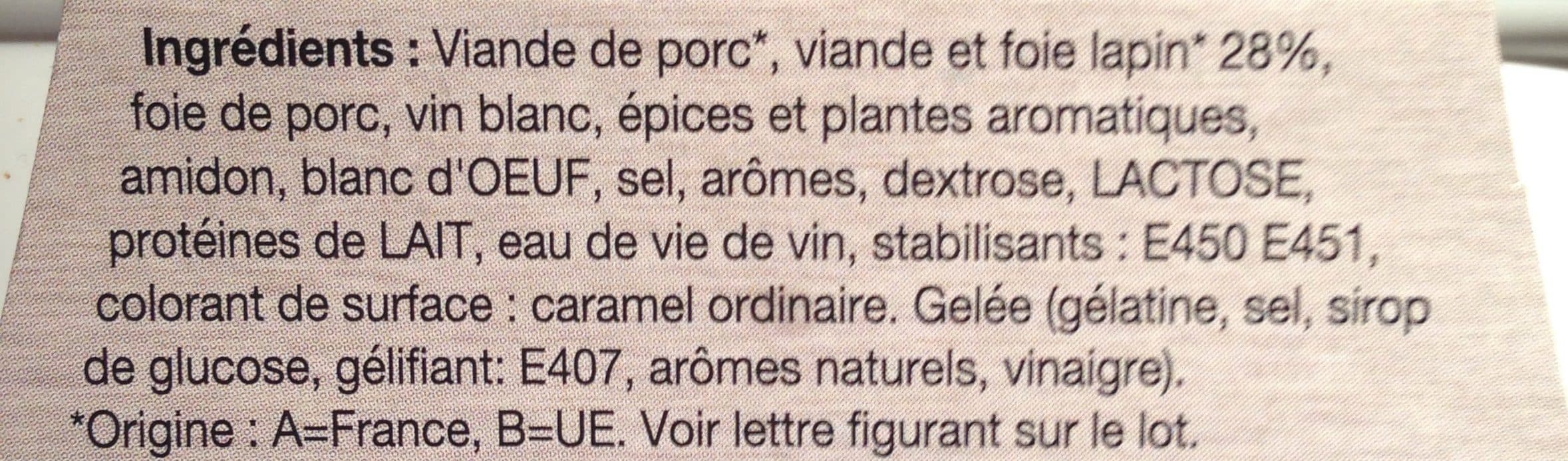 Petitgas Terrine de lapin Petitgars packshot
