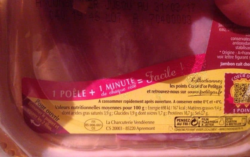 Petitgas Jambon Fumé Grillé packshot