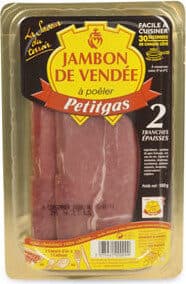 Petitgas Jambon de Vendée à l'Ancienne 2 tranches packshot