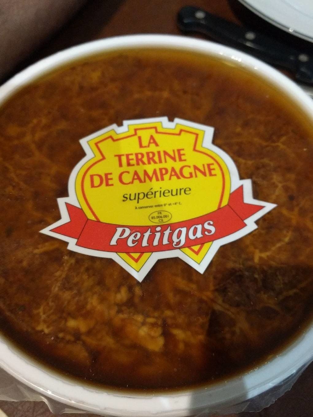 Petitgas La terrine de Campagne supérieure packshot