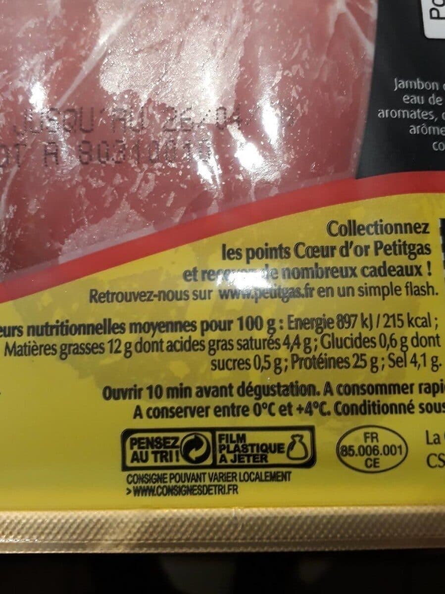 Petitgas Jambon De Vendée packshot
