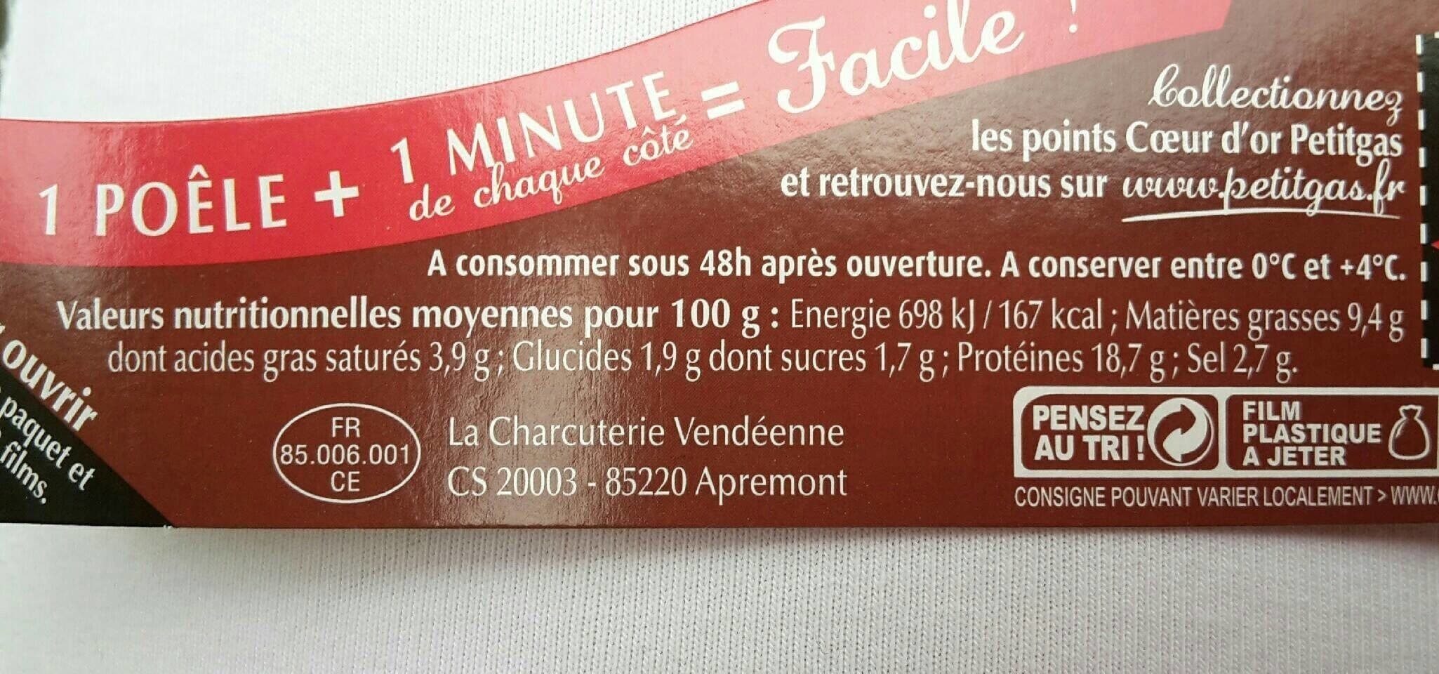 Petitgas Jambon à poêler packshot