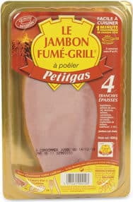 La Charcuterie Vendéenne Petitgas Jambon Fumé Grillé Tranche x 4 packshot