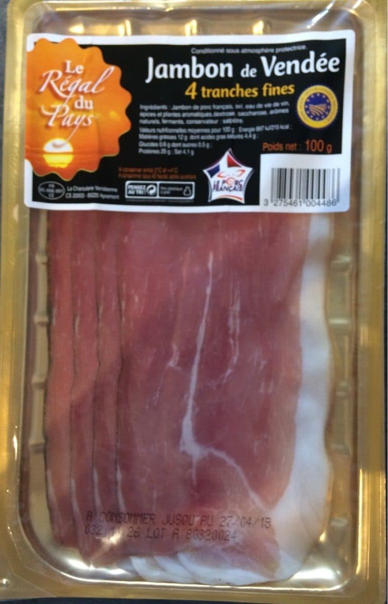 Open Food Facts Jambon de Vendée packshot