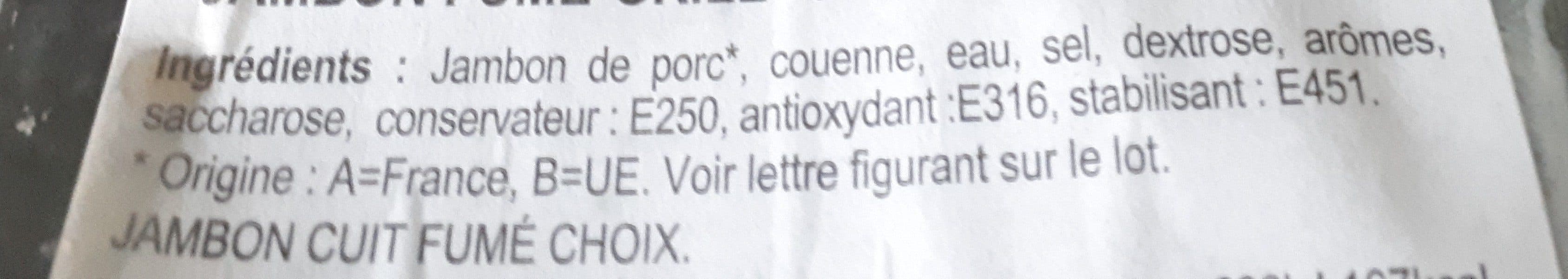 Open Food Facts Jambon fumé grill packshot