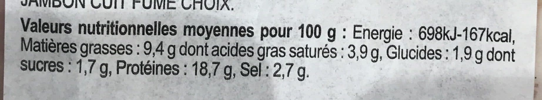 Open Food Facts Jambon fumé grill packshot