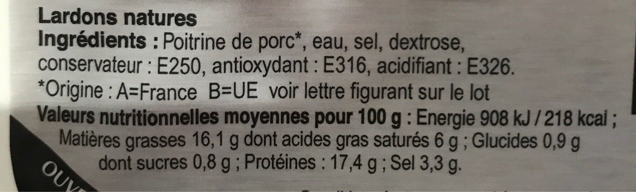PETITGAS Les Grands lardons nature packshot