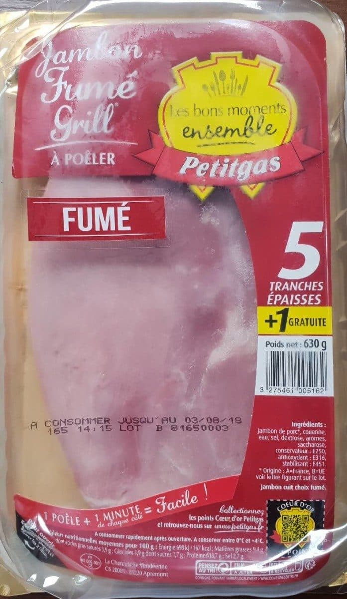 Petitgas Jambon Fumé Grill à Poêler packshot