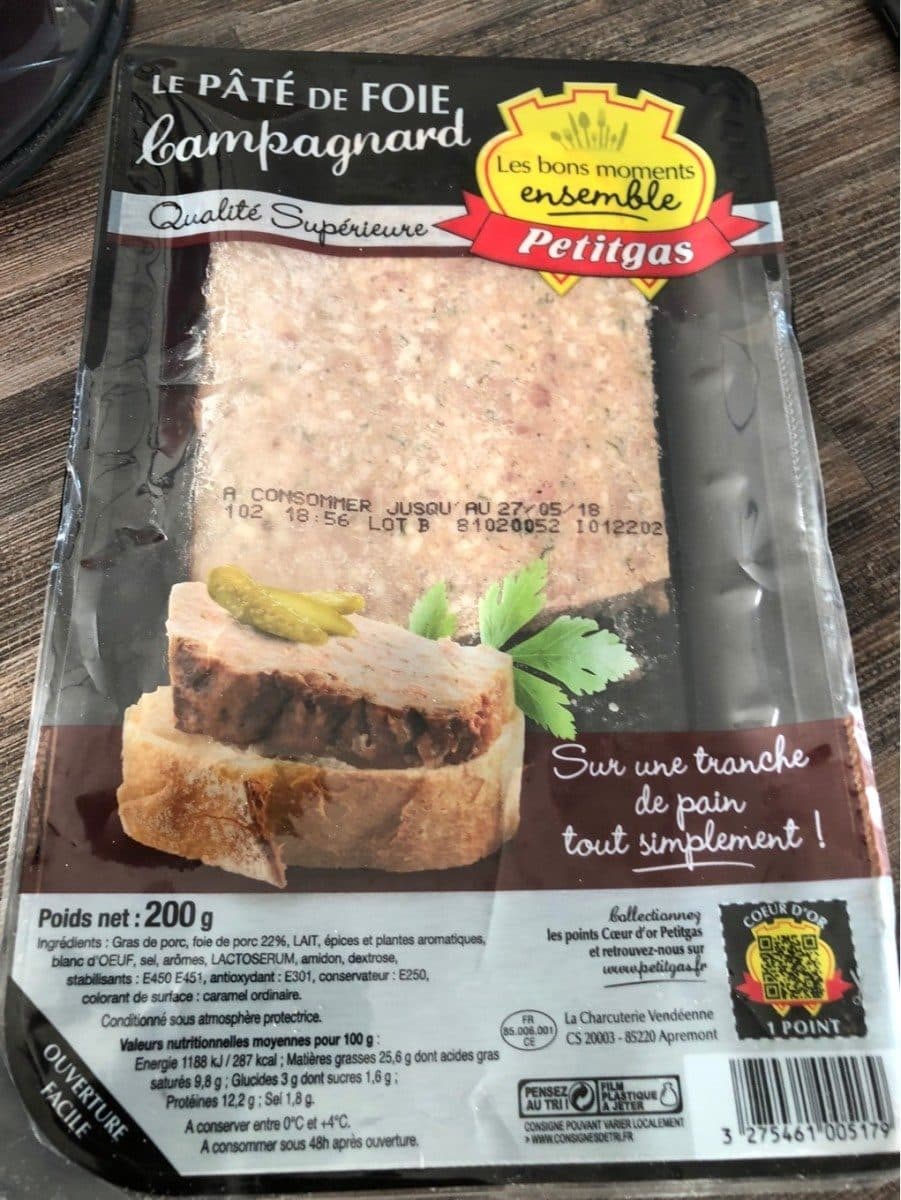 Petitgas Pate de foie campagnard packshot