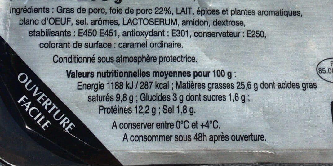 Petitgas Pate de foie campagnard packshot