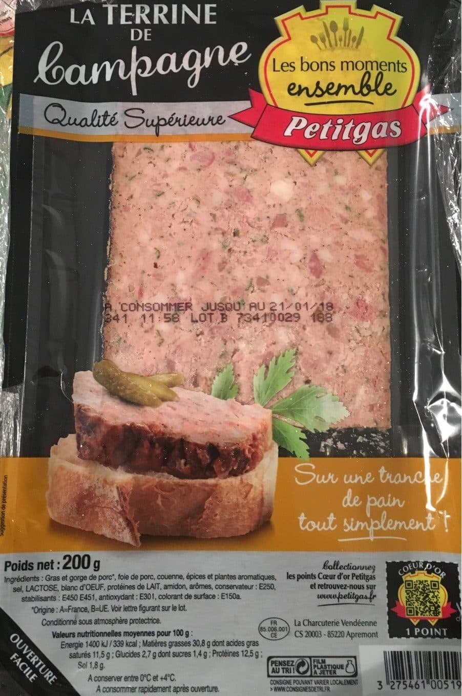 Petitgas La Terrine de campagne packshot