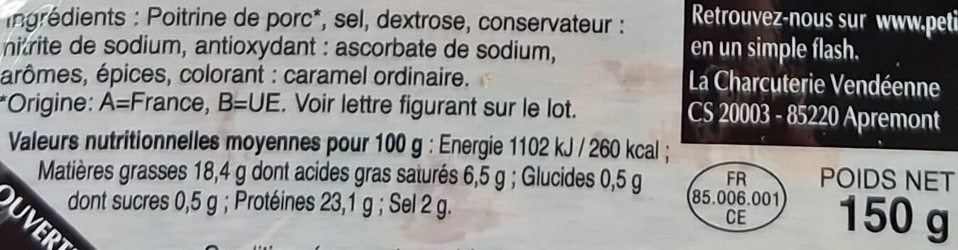 Petitgas Les Minis Rillons Nature packshot