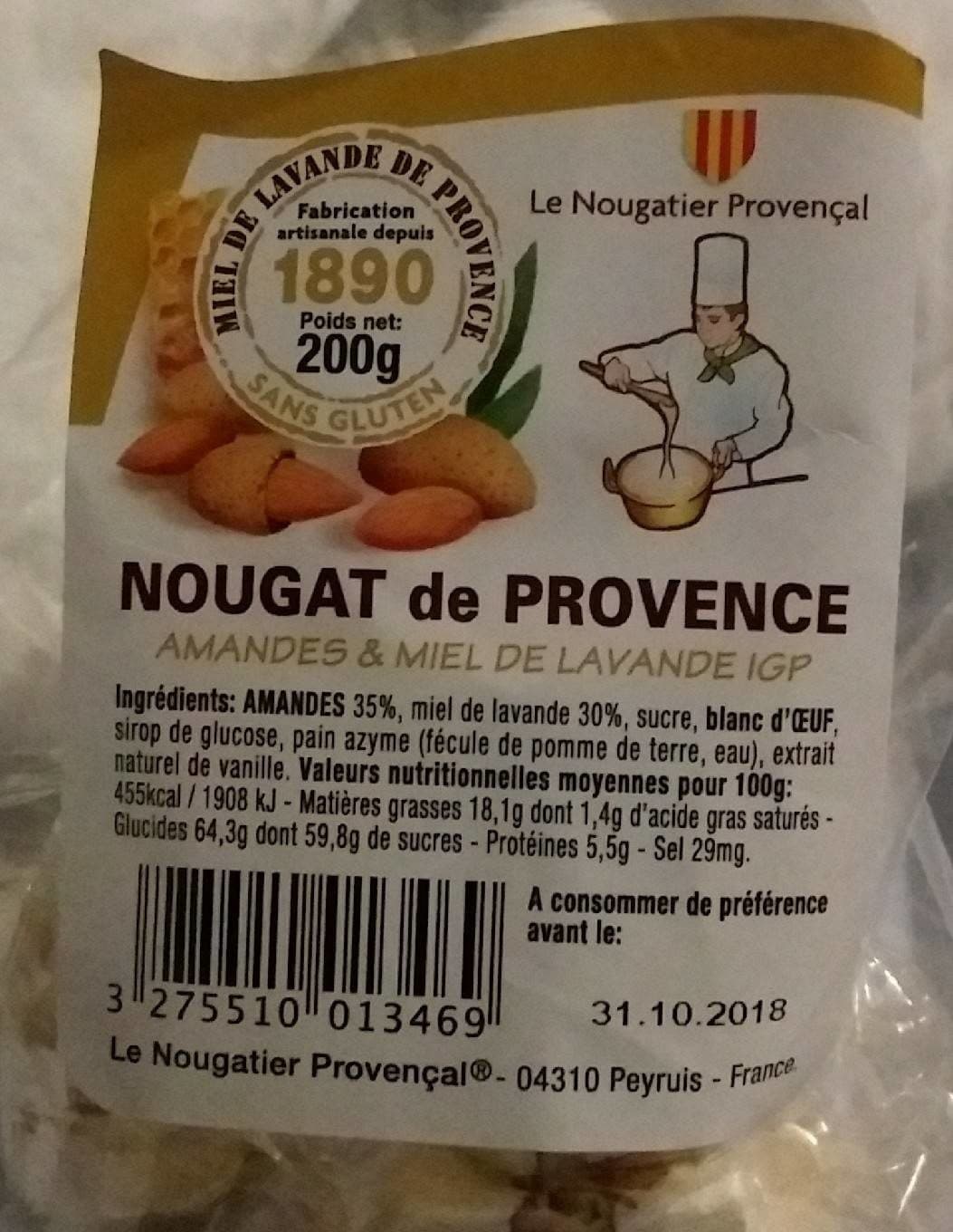 Le Nougatier Provençal Nougat de Provence packshot
