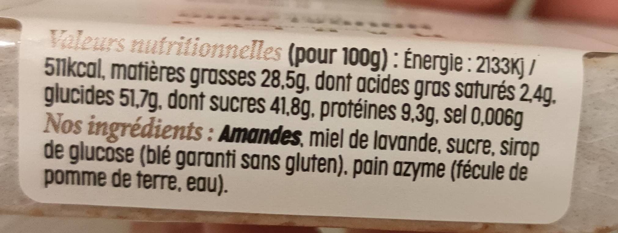 Open Food Facts Nougat noir Tendre packshot