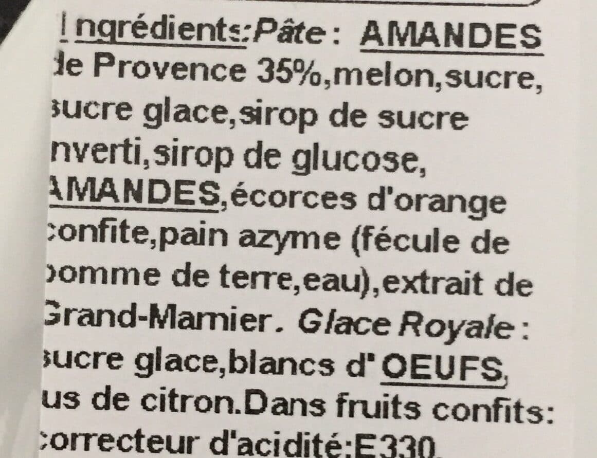 Open Food Facts Calissons packshot