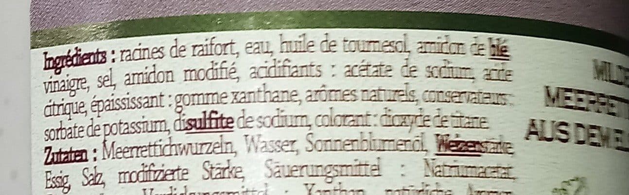 Les frères Stumpf Raifort doux d'Alsace packshot