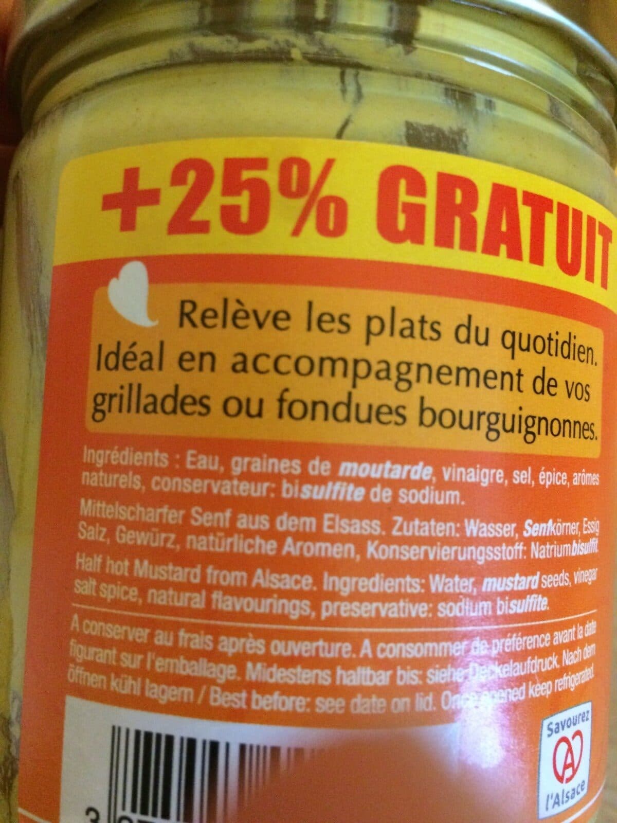 Alélor Moutarde d'alsace packshot