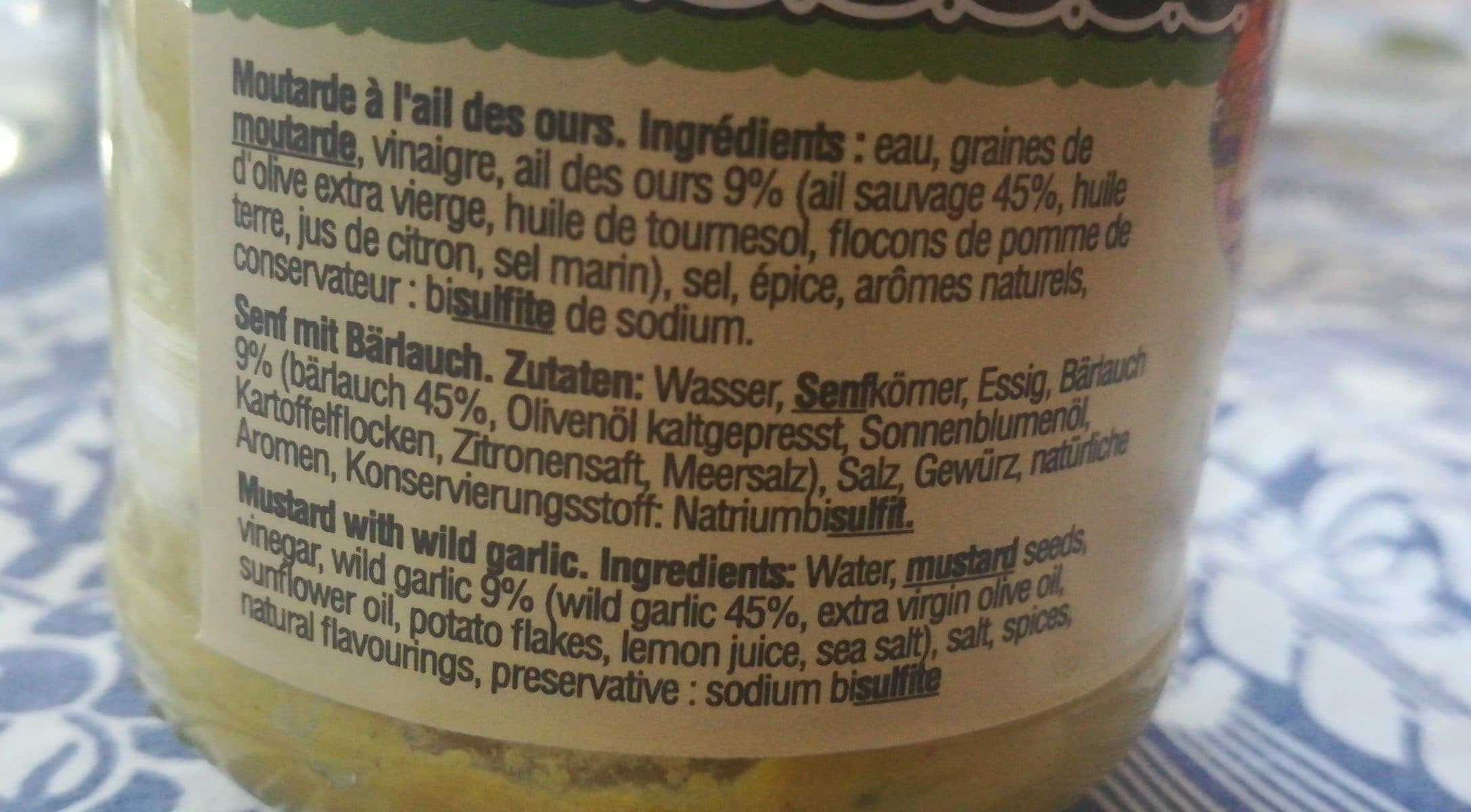 Les Frères Stumpf Moutarde à l'ail des Ours packshot
