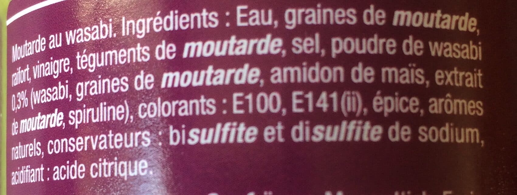 Alelor Moutarde Wasabi packshot