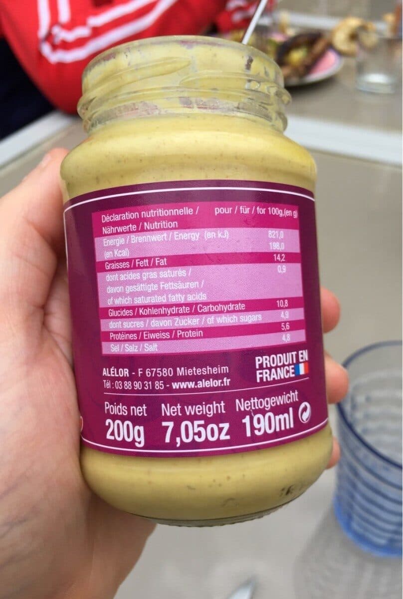Alelor Moutarde noix packshot