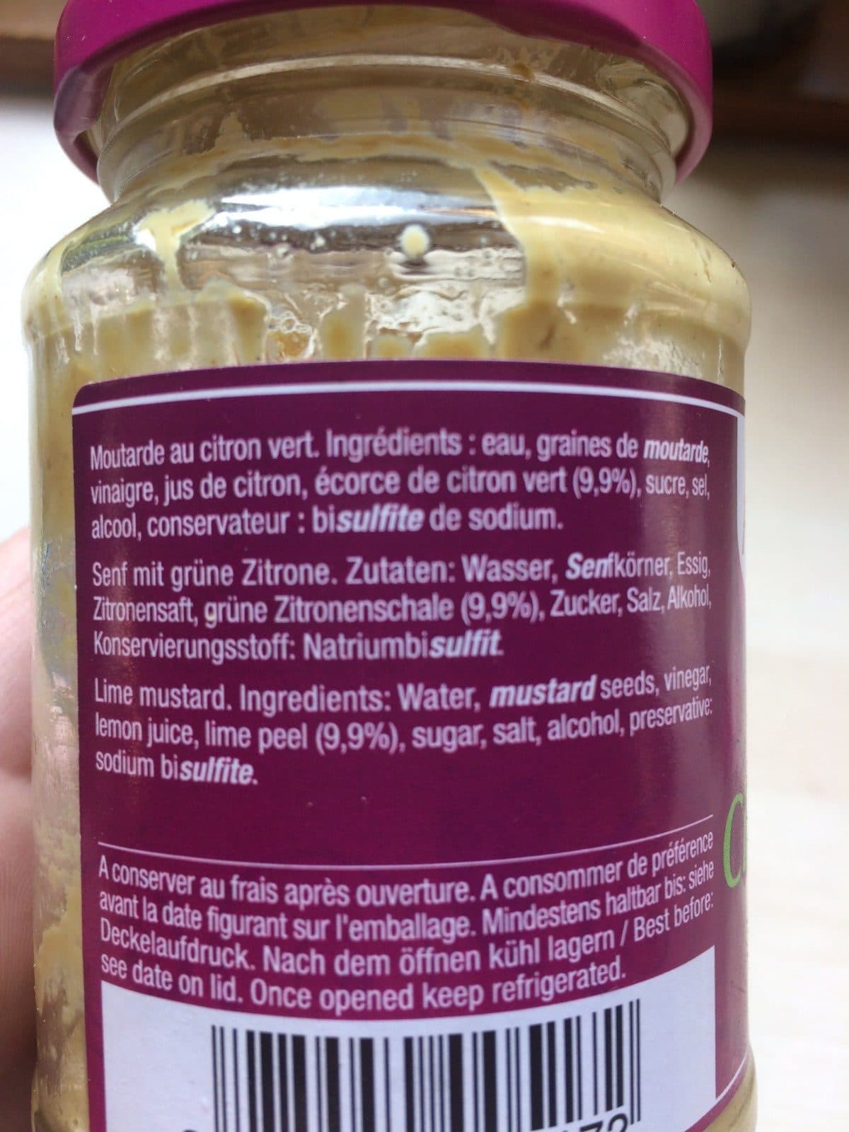 Alélor Moutarde citron vert packshot