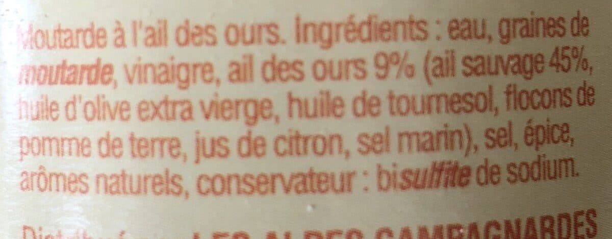 Open Food Facts Moutarde a l'ail des ours packshot