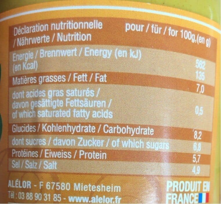 Alélor Moutarde au curcuma packshot