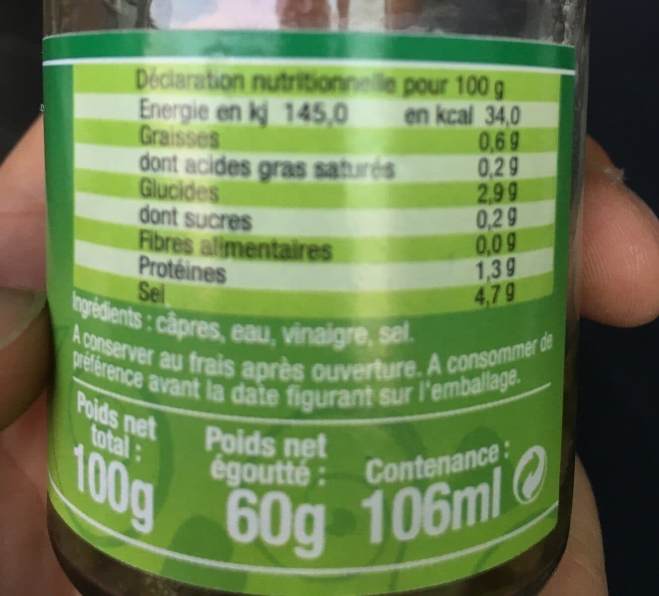 Alélor Alelor Câpres Surfines 100G packshot