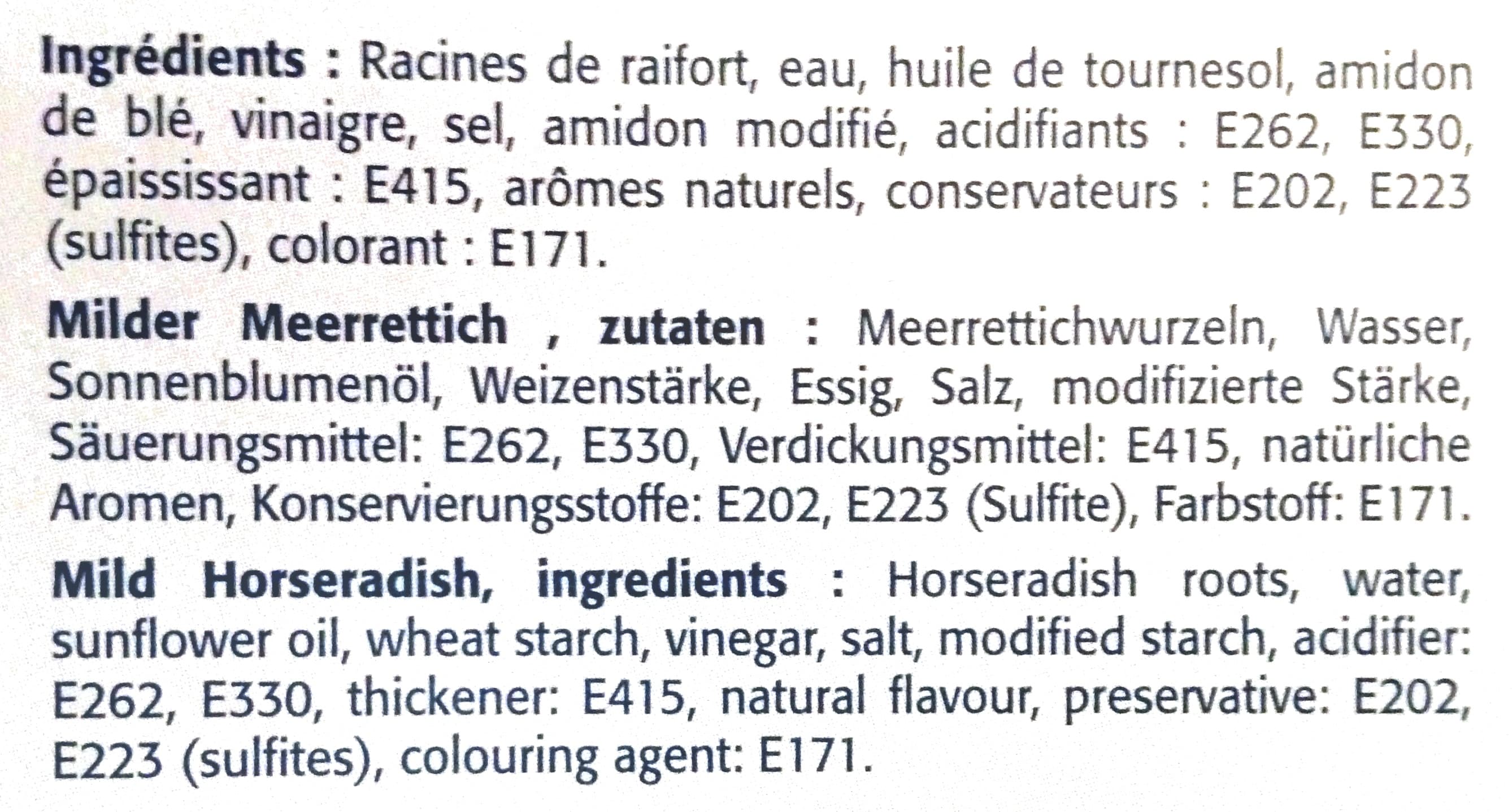 Alélor Raifort doux d'Alsace Alélor packshot