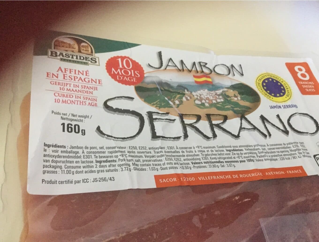 Bastides Salaisons Jambon Serrano packshot