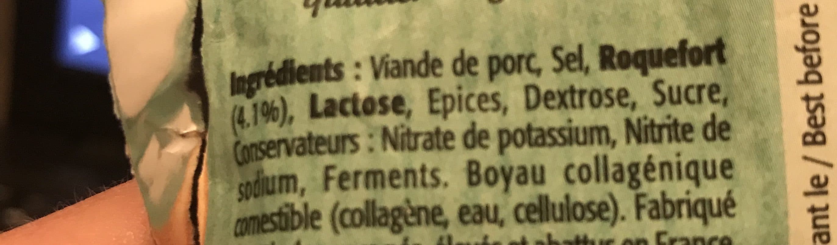 Bastides Salaisons Grelots Roquefort 80 GR Bastides packshot