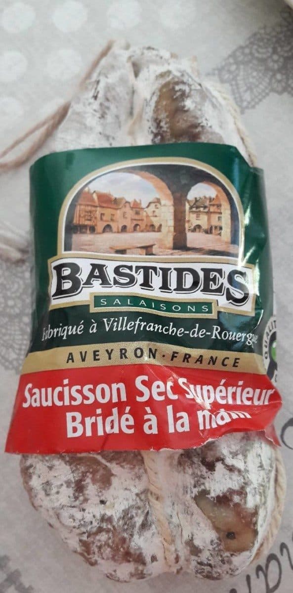 Open Food Facts Saucisson sec supérieur bridé à la main packshot